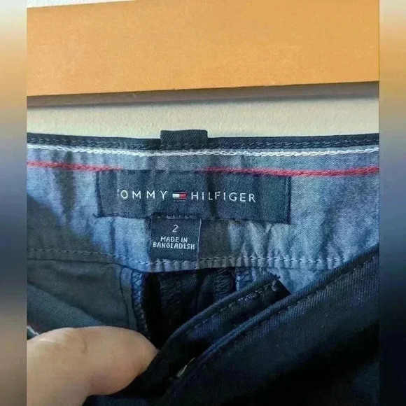 NWT !! TOMMY HILFIGER  size 2 cropped cargo navy blue pants VALUE OF 129$+tx - Picture 6 of 10